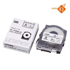 [MAX][반도엠피에스]LM-TP512W(12mm 백색)/길이:16M/튜브넘버링기 라벨테이프 (LM-550KP/LM-550EK)
