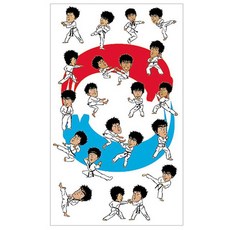 + 필기나라왕템+입소문난 최다판 스티커 SS-120(4매/20봉) 스포츠태권도 캐릭터스티커 OZB/6512ch*&, 필기나라N 본상품선택
