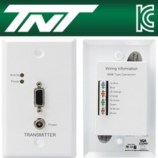 제이티인터내셔널 TNT 월 플레이트 VGA 11 리피터(110 IDC)(300m) 넷기어, 단일 모델명/품번