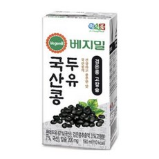 베지밀 국산콩 두유 검은콩 고칼슘, 3...