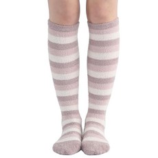MKY factory 압박 양말 야간용 후와모코 잘자 나이트 삭스 잘 때 자면서 취침 여성 임부 미각 하이삭스 머터니티 고 형 무웨어 잠옷 Nestree 실리 즈(파우더핑크)