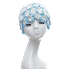 유아꽃수영모자