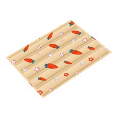 아라리오 애견 냉감 매트 60x45cm 여름용 쿨매트, 베이지(홍당무), 1개