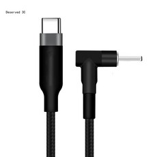 노트북 충전 코털 제거기 콧털 정리기드 B C-DC3.0x1.1mm 인터페이스 케이블 꼰 패브릭 0.5/1/1.5/2/3.0M, 01 1m, 1개