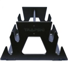 올마운틴 스키 및 스노우보드 이동식 랙 | 마린 그레이드 HDPE 플라스틱 UV 보호 프리미엄 스트랩 포함 3년 보증 미국산 베테랑 소유 비즈니스… 블랙 쿼드 Blue Six Pack 상품 이미지