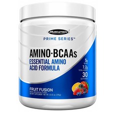 Muscletech Prime Series Bcaa Eaa Amino Energy Powder 머슬테크 복합아미노산 헬스보충제 근력증진 근회복 근손실방지 30회분, 1개, 1