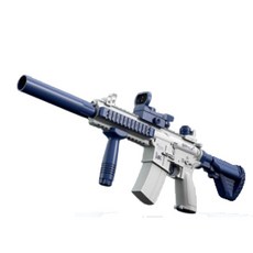 M416 자동 워터건 펌프 대용량 물통 전동물총, 블루