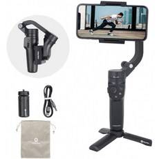 FeiyuTech Vlog Pocket 2 Gimbal Stabilizer for Smartphone Foldable Pocket-Size 3-Axis Handheld Phone Stabilizer for iP, 단일옵션
