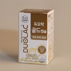 듀오락 골드 캡슐 500g x 30캡슐 1개월분 프로바이오틱스 유산균 성인용 추천 중장년 40대 50대 60대 필수, 4개, 30정