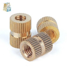 100 pcs m2 * L 3.5 m2.5 * L 3.5 m3 * L 4.2 (od) m4 사출 성형 너트 황동 인서트 널링 너트 널링 임베디드 부품, M30