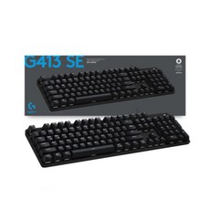 로지텍 G413 SE 기계식 게이밍 키보드, 920-010441, 블랙,