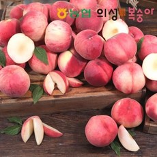 농협복숭아 2024 농협 의성 햇복숭아 6kg(3kg+3kg_백도아삭이) 과당 215~250g, 1