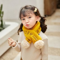 가을 겨울 방울 알파벳 한파 방한 목도리 도톰 머플러