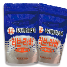 러브라바 4호 100ml(70g) 정식소분판매 구피밥 기호성 좋은 양어장사료