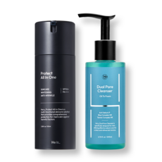 히이즈 페이셜 듀오 세트 (프로텍트 올인원 + 듀얼포어 클렌저)