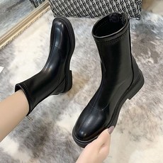 브이와이 여자 캐쥬얼 클래식 미니멀리즘 단정 앵클부츠