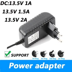 DC 13.5V 1A 2A 1.5A 전원 어댑터 충전기 충전 케이블 영국 플러그 AU 5.5x2.1MM 공급 장치