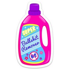 Funny Meme Sticker Decal BS Remover Detergent. 4 for Laptop/13672393, 상세내용참조