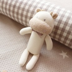 꼬꼬잠 오가닉 소띠 송아지 딸랑이 애착 인형