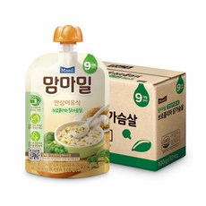 매일유업 맘마밀 9개월 브로콜리닭고기 100g 10팩, 10개, 혼합맛(브로콜리/닭가슴살) - 맘마밀9개월