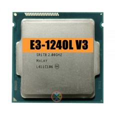 Xeon E3-1240LV3 CPU 쿼드 코어 데스크탑 프로세서 2.00GHz 8M 25W LGA1150 E3-1240L V3 E3 1240L V3