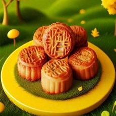 okyaios 중국전통식품 월병 중국과자, 40개, 100g