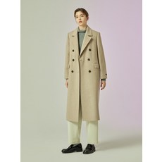  [택가 599000] 씨씨콜렉트 피크드 더블 롱 코트 C234MSG167 