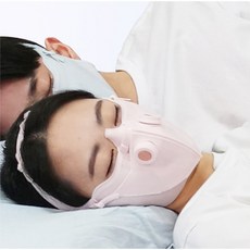 숨플러스 숙면 입벌림방지 무호흡 코골이방지 호흡기보조기구 1+1 사이즈택1, S(보통여성얼굴.작은남성얼굴)-연하늘, M(큰여성얼굴.보통남성얼굴)-연분홍
