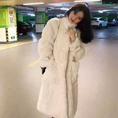 스카이 롱 후리스 플리스 집업 캐주얼 코트 양털 자켓 여성