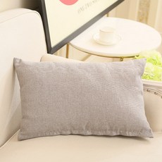 쿠션커버 허리베개 80쿠션허리 사각형 기대는쿠션 세트 80cm70쇼파 5060직사각형 70cm베개 센티길이 방 cm대, C03-그레이