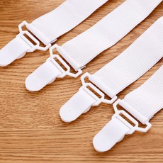 침대 매트리스 패드 고정 커버 밀림 방지 집게 4P, 4개