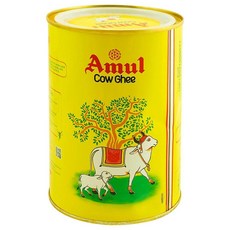 인도정품 Amul Cow Ghee 아물 기버터 1L 인도 대중 기버터, 1개