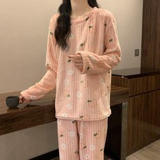 루덴핏 여성 포근한 극세사 깜찍한 수면잠옷 상하의 세트