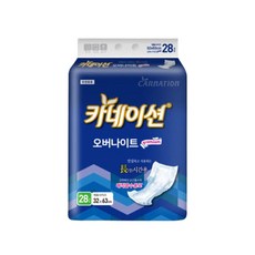 카네이션 오버나이트 성인용 장시간용 기저귀 140매 (28매x5팩), 1개, 28개