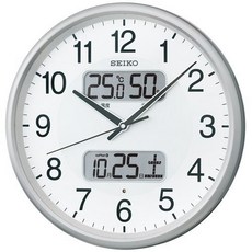 (세이코 시계) SEIKO CLOCK KX383S 전파 벽걸이 시계 화이트 실버 화이트 은색