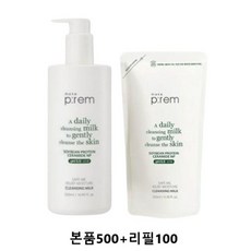 메이크프렘 안심 모이스처 클렌징 밀크 (대용량), 600ml, 1개