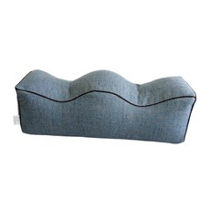 다리 베개 높은 베개 기억 거품 이동할 수 있는 M 모양 다리 지원 방석 측 뒤 침목을 위한 무릎 지원 방석 베개, 파란색, 1개