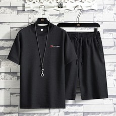 남성반팔반바지세트사파리