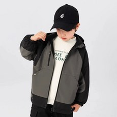 남아 어린이 초등학생 봄잠바 가을점퍼 바람막이 아웃도어 후드 간절기 재킷