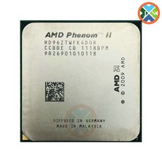 CPU AMD Phenom II X4 960T 3.0 GHz 쿼드 코어 프로세서 HD96ZTWFK4DGR 소켓 AM3, 한개옵션0