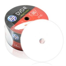 HP DVD-R 잉크젯 프린터블 공디스크 16x 4.7GB 50P 벌크 팩