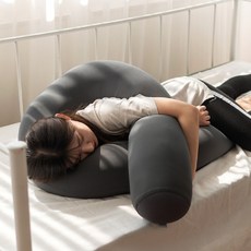 u자바디필로우 경추 거북목 숙면 기절 꿀잠에 도움을주는 임산부 롱등쿠션, L자형