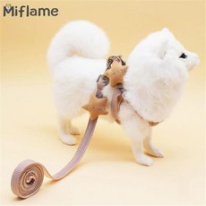 강아지 하네스 귀여운 애완 동물 고양이 가죽 끈 스피츠 포메라니, A.M, 1개