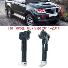 Toyota Hilux Vigo 2011 2012 2013 2014 자동차 앞 범퍼 헤드 라이트 와셔 스프레이 제트 노즐 액추에이터 펌프, [01] 1pc left