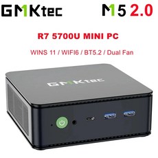 7840 HS 미니 PC 고성능 게임 GMKtec 데스크탑 게임용 컴퓨터 윈도우 11 프로 DDR4 NVME SSD PCIE 30 Wifi6 BT52 듀얼 25G Lan R7 57