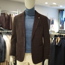 (BASSO) 브라운 와플짜임 모직 자켓 BSY4JS29 265404