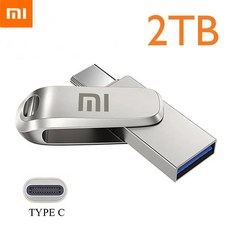 샤오미 OTG C 타입 펜 드라이브 스마트폰 PC용 미니 메탈 USB 메모리 스틱 512GB USB 플래시 카드 128GB USB 3.0 펜드라이브 1TB 2TB