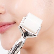 MTS 더마 롤러 트러블 진정 모공 탄력 리프팅 붓기 도자기 피부결 페이스 니들 홈 케어, 1세트, 실버