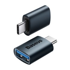 베이스어스 OTG C타입 TO USB 3.1 10Gbps 변환젠더, 블랙, 1개