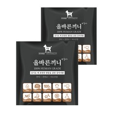 올바른끼니 플러스 맛보기 특식 50g-연어 칠면조(피모건강) 강아지사료 _ 60%생육 100%휴먼그레이드 스팀공법 영양식 강아지밥, 연어, 50g, 2개 - 올바른끼니